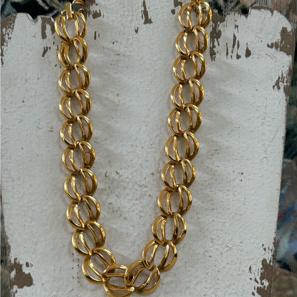 Vintage Napier Gold Link Necklace - Picture 9 of 9